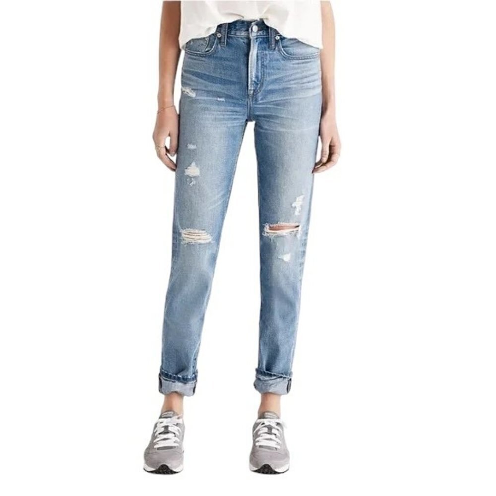MADEWELL The Perfect Vintage Jean in Chet Wash: Distressed Edition - Size 25